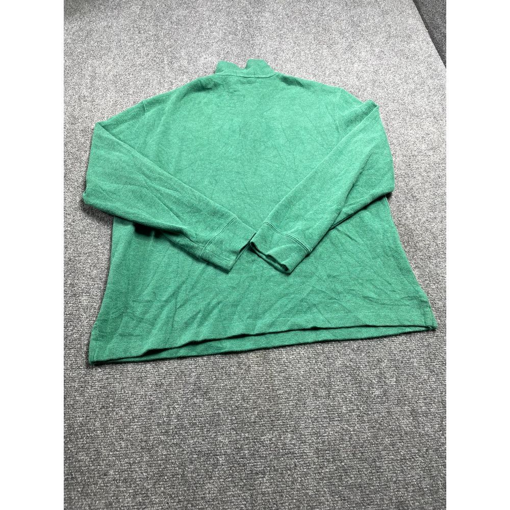 Polo Ralph Lauren Men's Green Sweater Long Sleeve Pullover Quarter Zip Size L