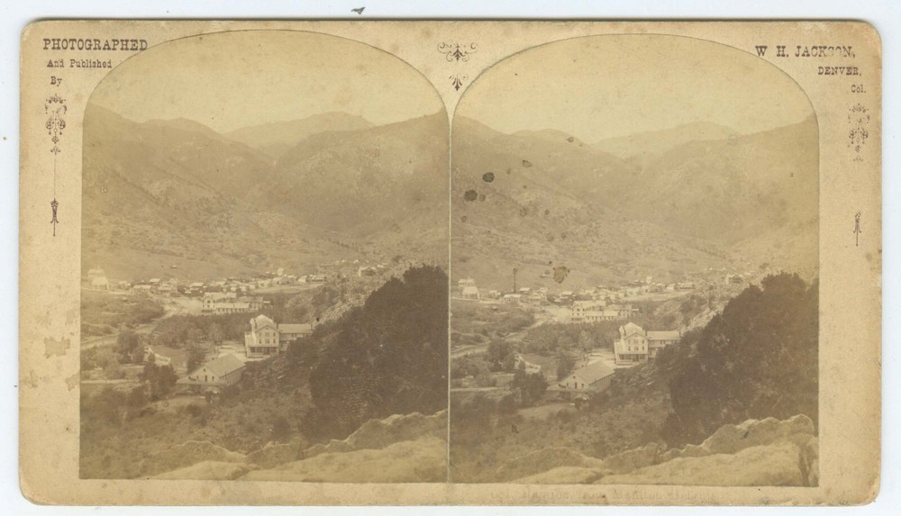 G1736~ COLORADO Manitou Stereoview – c.1880 by W. H.  Jackson