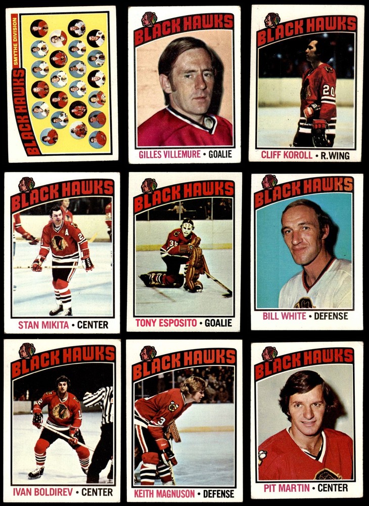 1976-77 Topps Chicago Blackhawks Near Team Set 3 - VG 3892797 (18 / 20 cards)