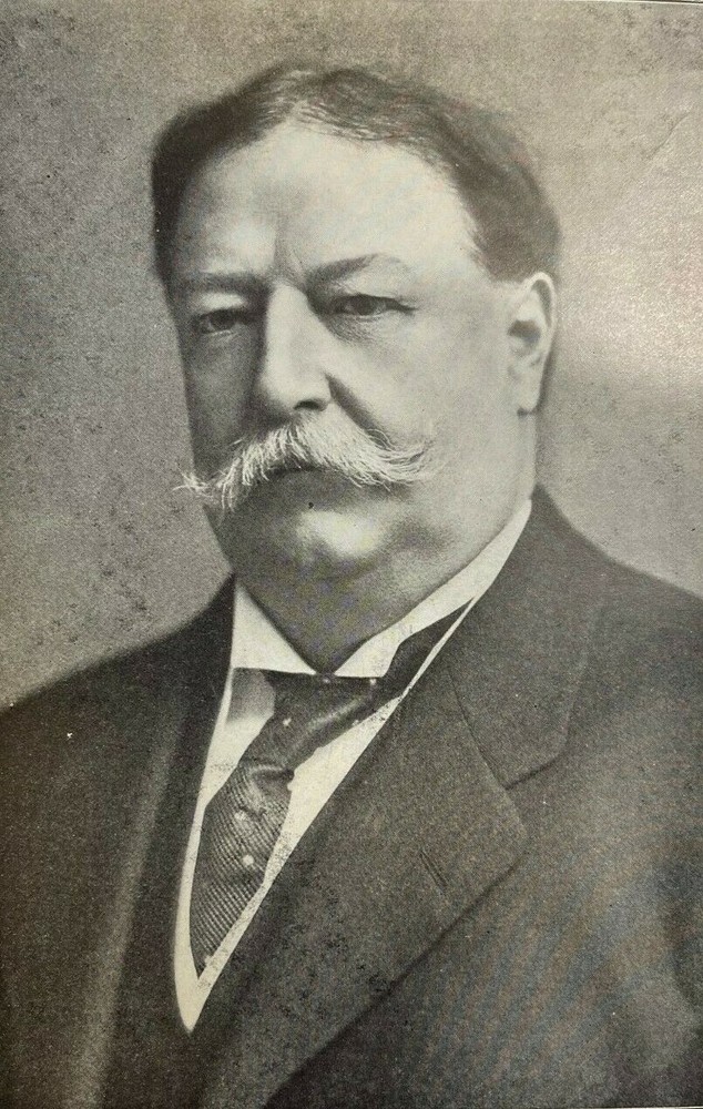 1912 Vintage Magazine Illustration President William Howard Taft