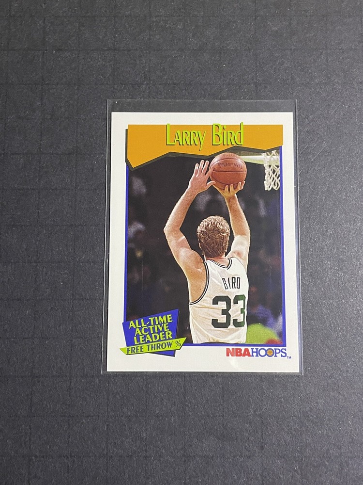 1991-92 NBA Hoops Larry Bird Stat Leader #432 - Boston Celtics (2)