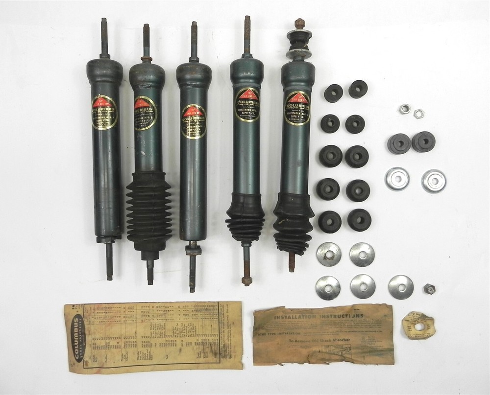 LOT OF VINTAGE NORS COLUMBUS REAR SHOCK ABSORBERS 1952-1953-1954-1955-1956 FORD