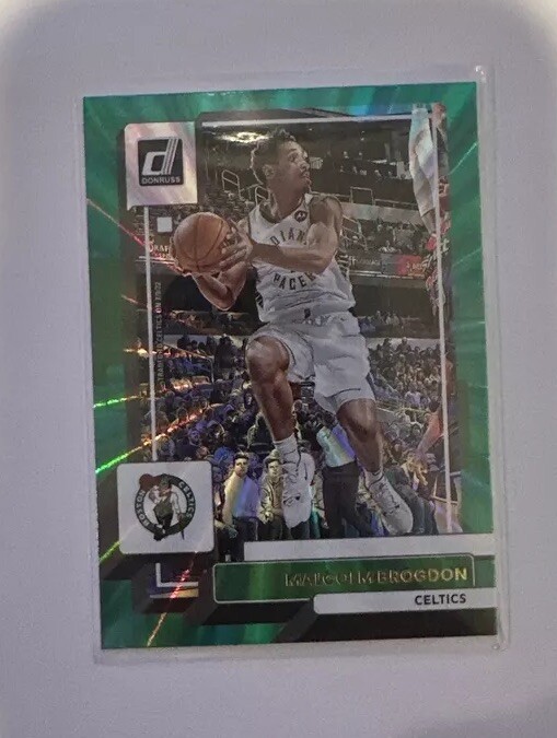 Malcolm Brogdon 2022-23 Panini Donruss GREEN Laser HOLO Pacers/Celtics #189