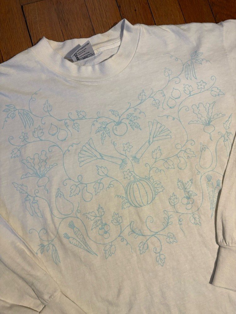 90s Garden Plants Earth Oneita Tag Vintage Long Sleeve Shirt