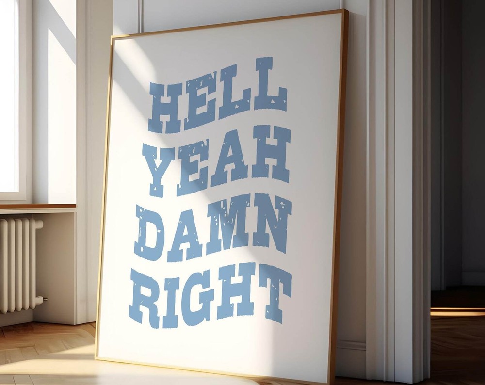 Western Cowgirl Coastal Decor Art Print Western Wall Art Print Cowgirl Coastal