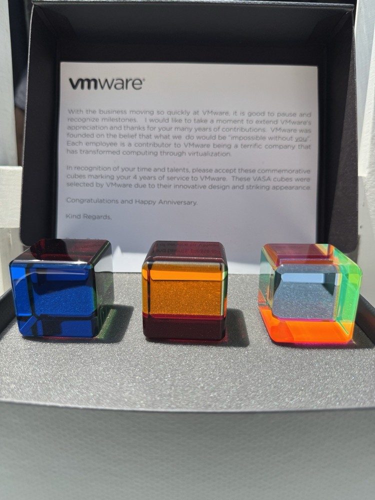Vasa Cubes (Velizar Mihich), Set of 3, 1 signed 2012