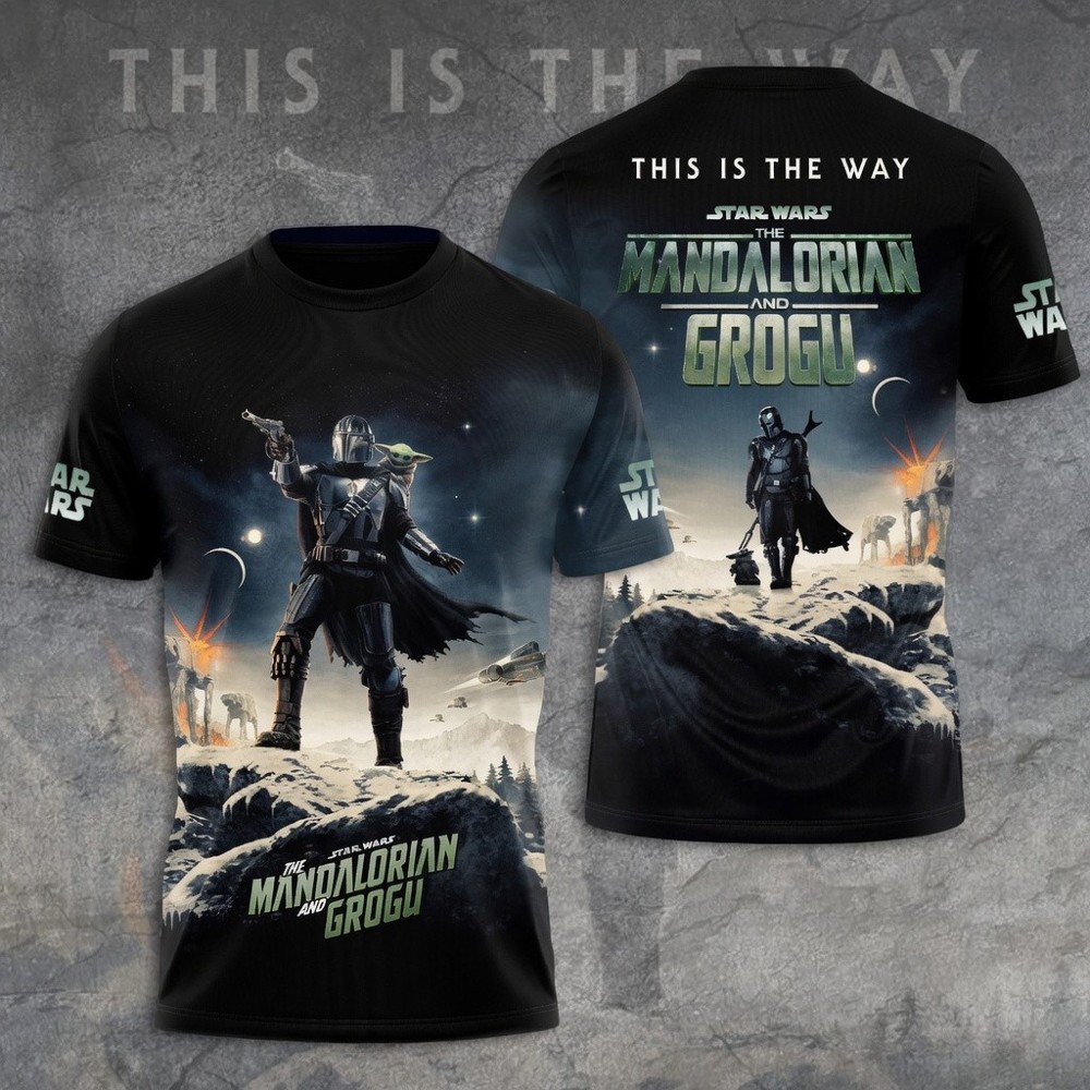 Star Wars The Mandalorian and Grogu This Is the Way 3D T-Shirt Unisex S-5XL