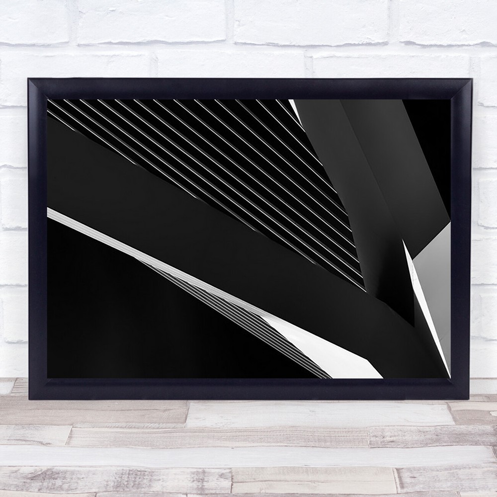Architecture Netherlands Abstract Rotterdam Geometry Graphic Wall Art Print-image