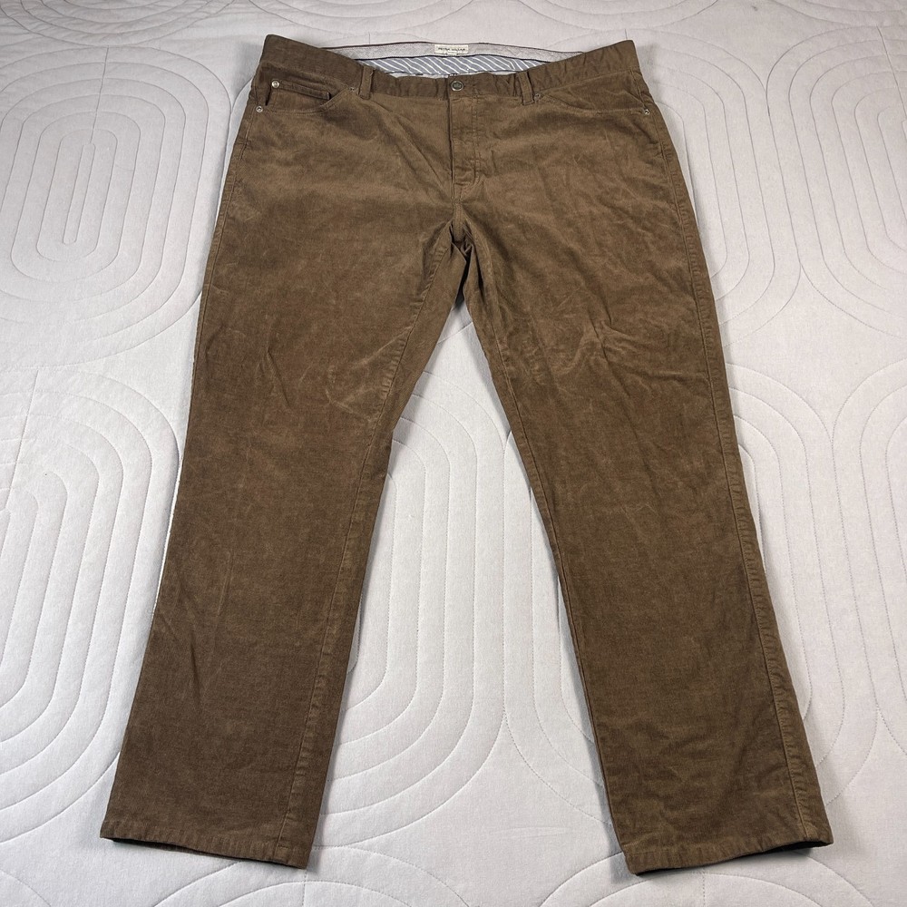 Peter Millar Superior Soft Corduroy Pants Mens 40x29 Brown 5 Pocket Chino