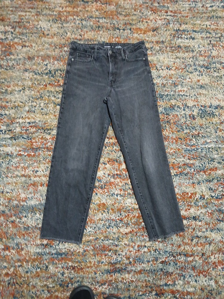 Old Navy - Women’s Black OG Straight High Rise Jeans 10