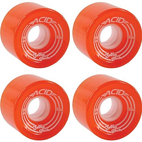 Acid Chemical Wheels Jelly Shots Orange Skateboard Wheels - 59mm 82a (Set of 4)-image