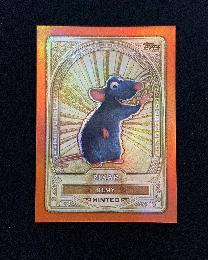 2025 Topps Disney Gold Mint Orange Foil Card #99 Remy 23/25 OC53