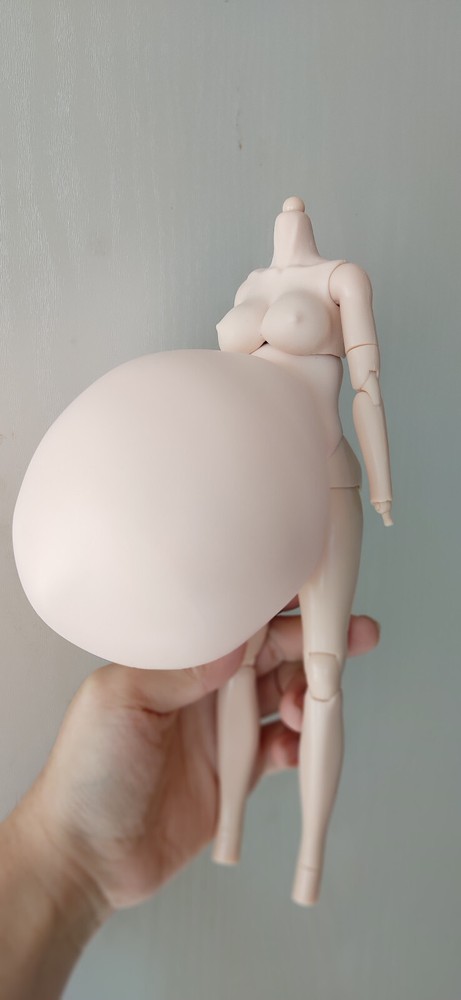 1/6 Female Suntan Pregnant Super Big Belly Cover Kit Model F 12''Worldbox Figure