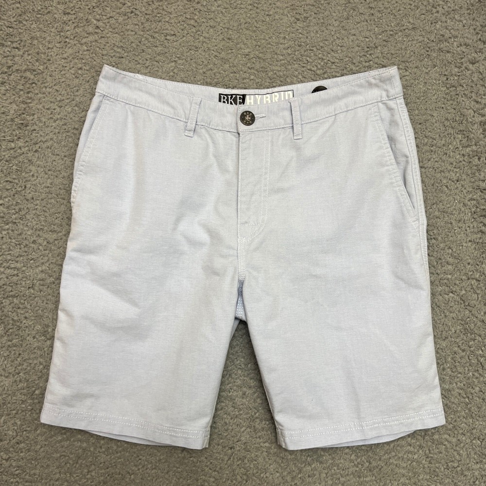 BKE Hybrid Shorts Mens 38 Light Blue Excellent Tailored Casual Formal Stretch