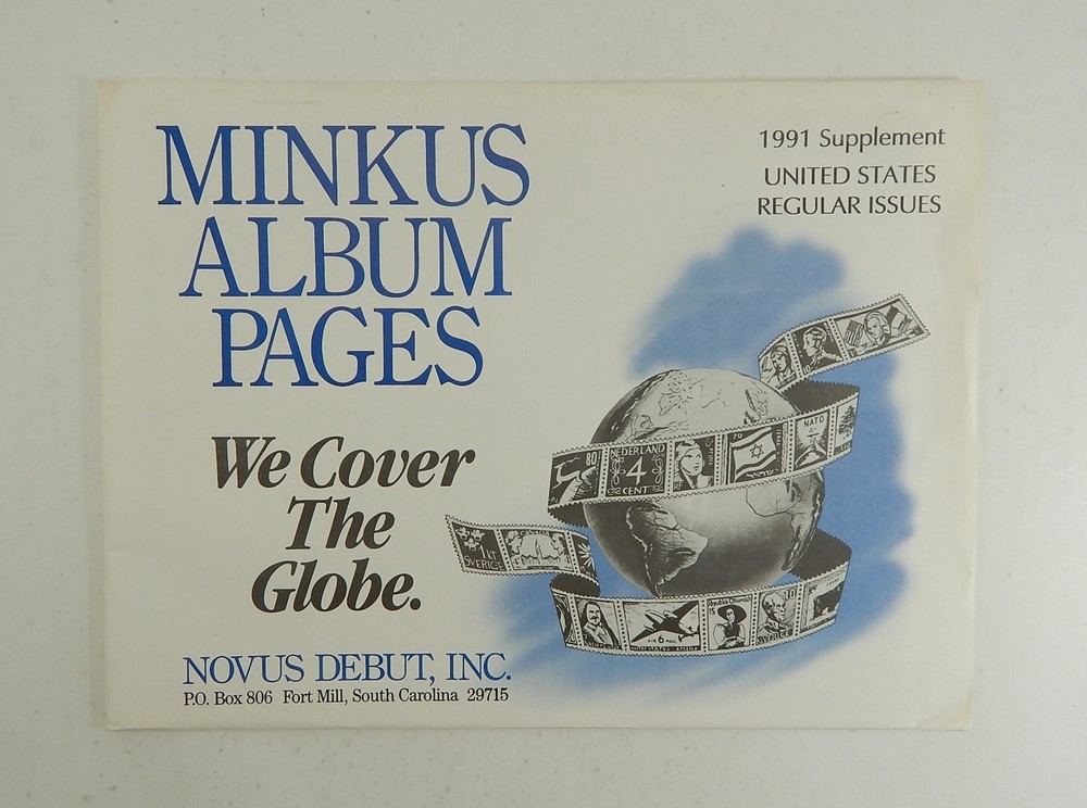 Minkus United States Regular Issues 1991 Supplement Stamp Album Pages