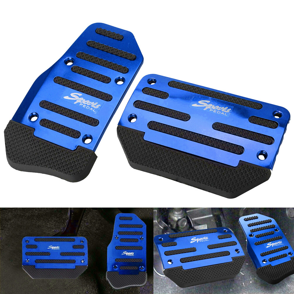 Non-Slip Blue Universal Auto Gas Brake Pedal Cover for Car Accelerator