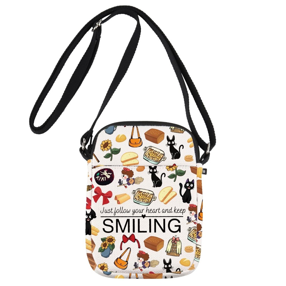 JNIAP Anime Inspired Crossbody Bag Kiki Bakery Gift Just Follow Your Heart An...