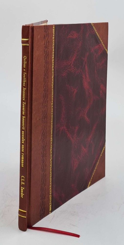 Joannes Zonaras Roman Annals Leather Bound Historical Source Study