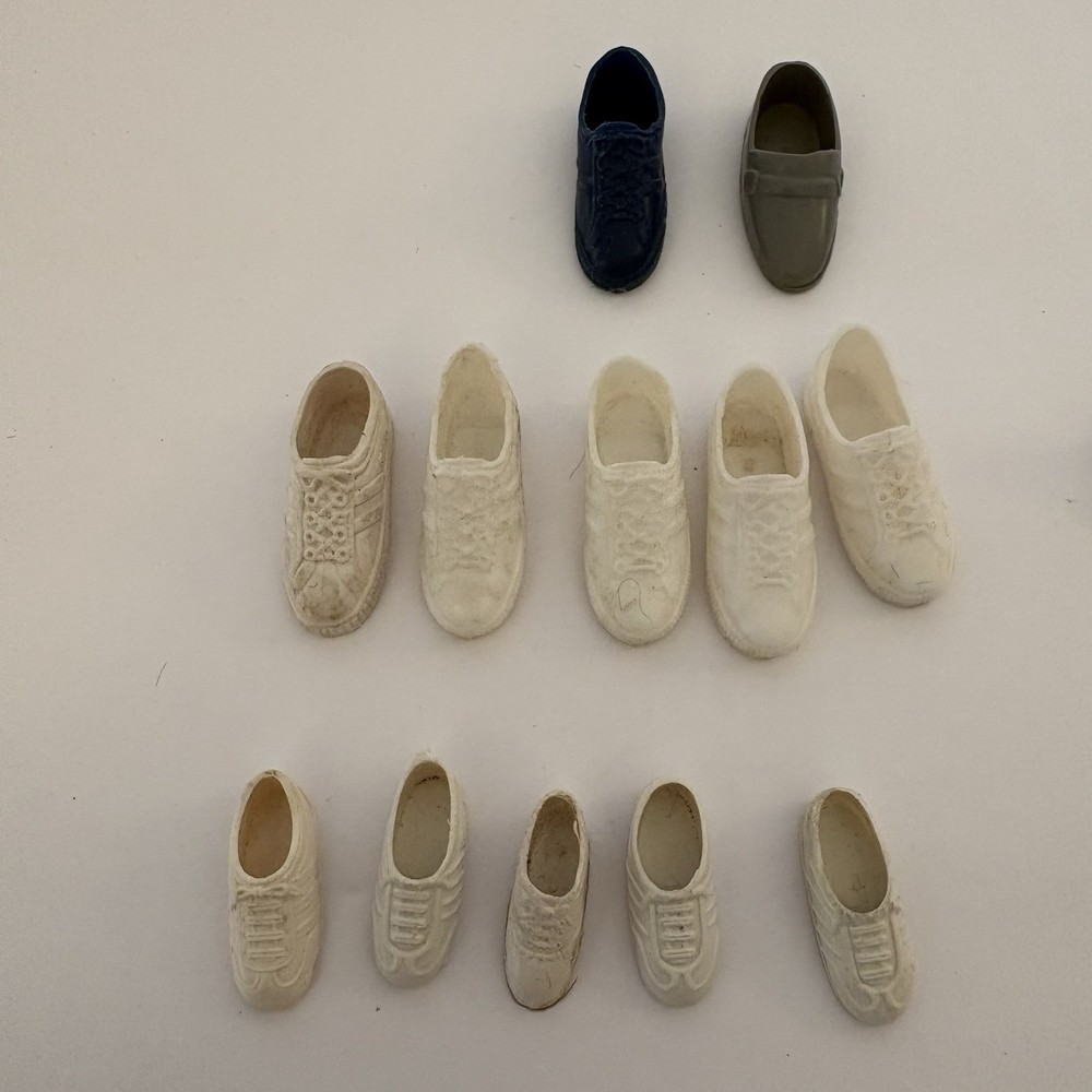 Barbie Ken Boy Doll Shoes Mixed Lot Of 5 Pairs And 2 Odd Assorted Vintage Modern
