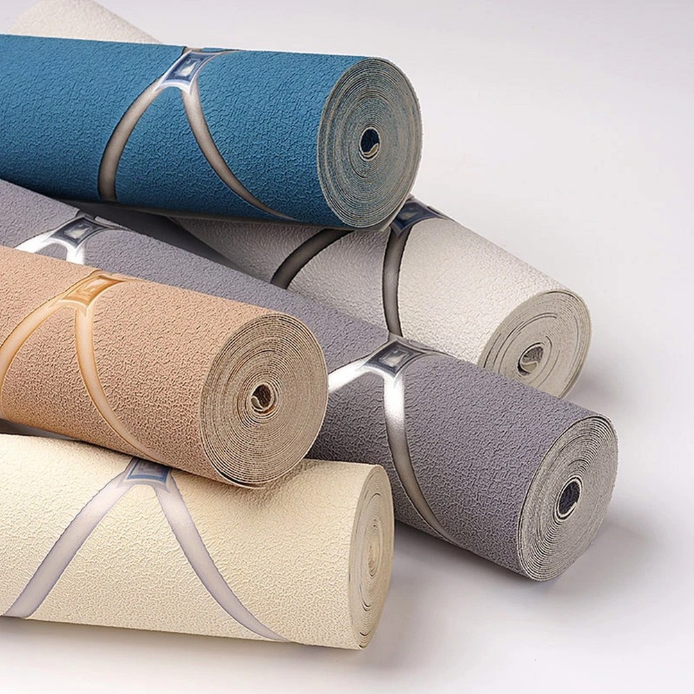 New Non-Woven 3D Rhombus Wallpaper for Living Room Bedroom Home Decor