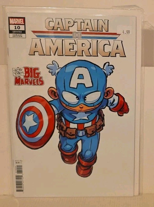 Captain America #10 (Marvel 2023) Skottie Young Variant/ Vf-Nm