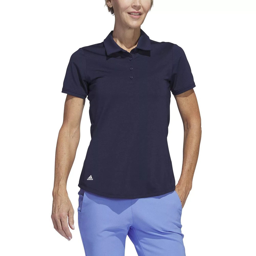Adidas GL6705 Women's Ultimate365 Primegreen Golf Polo Crew Navy Size S
