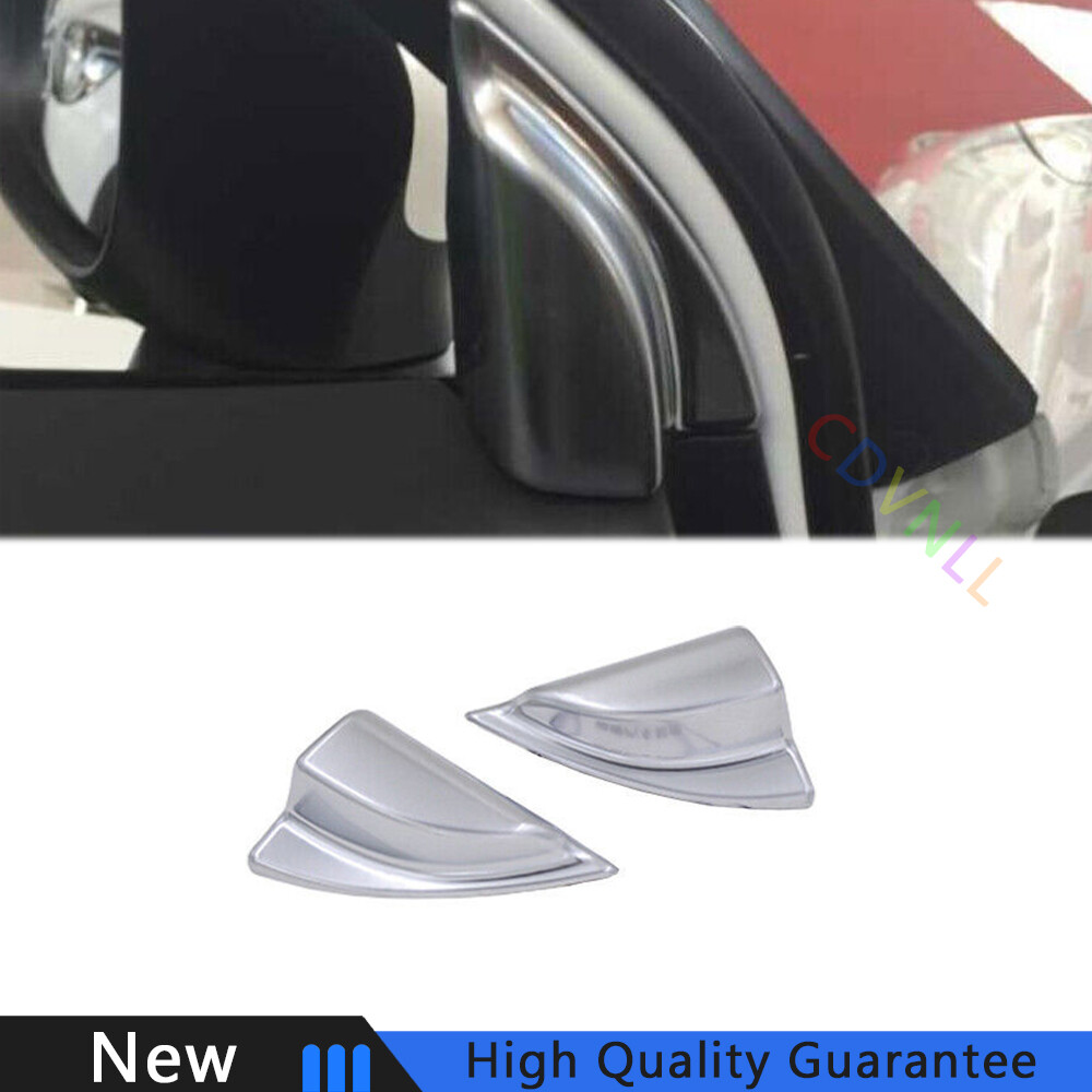 Fit For Mazda CX-5 2013-2015 Matte Silver Car Front Triangle A Pillar Cover Trim