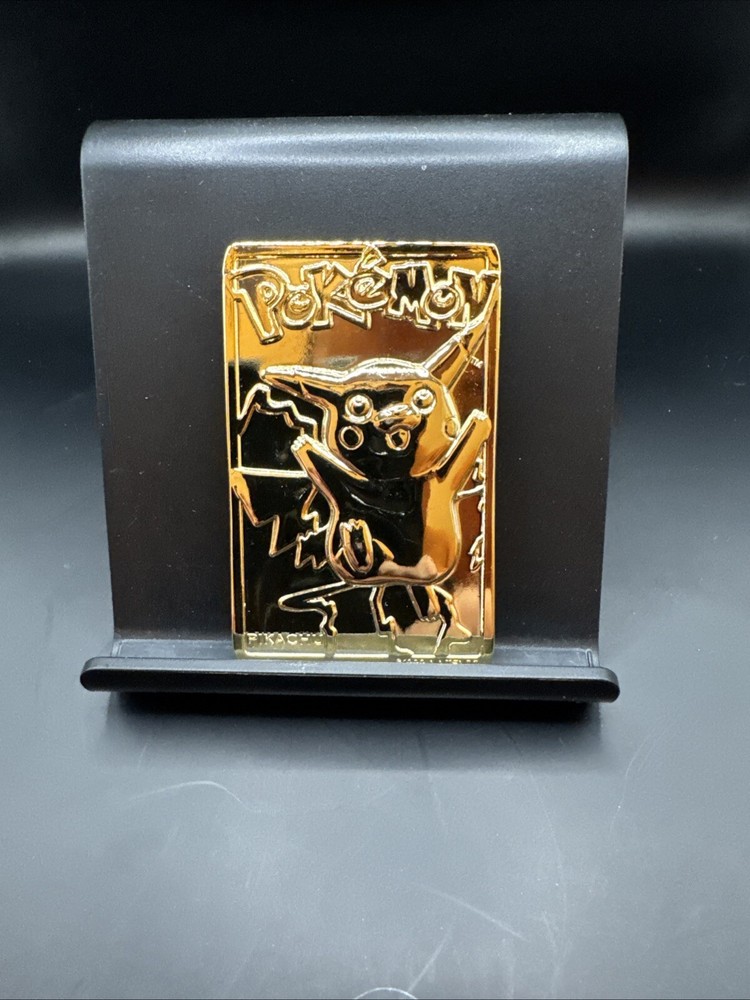 1999 Pikachu Pokemon 24K Gold Plated Trading card Limited Edition Burger King