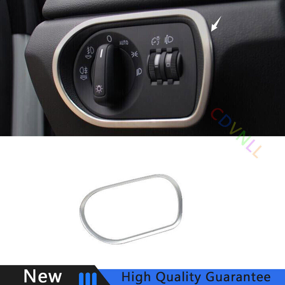 Fit For Audi Q3 2013-2018 Steel Silver Car Function Control Button Frame Trim 1*