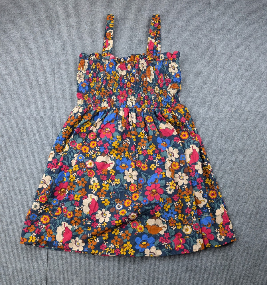 Altard State Dress Womens Large Retro Floral Print Cottage Smocked Boho Preppy