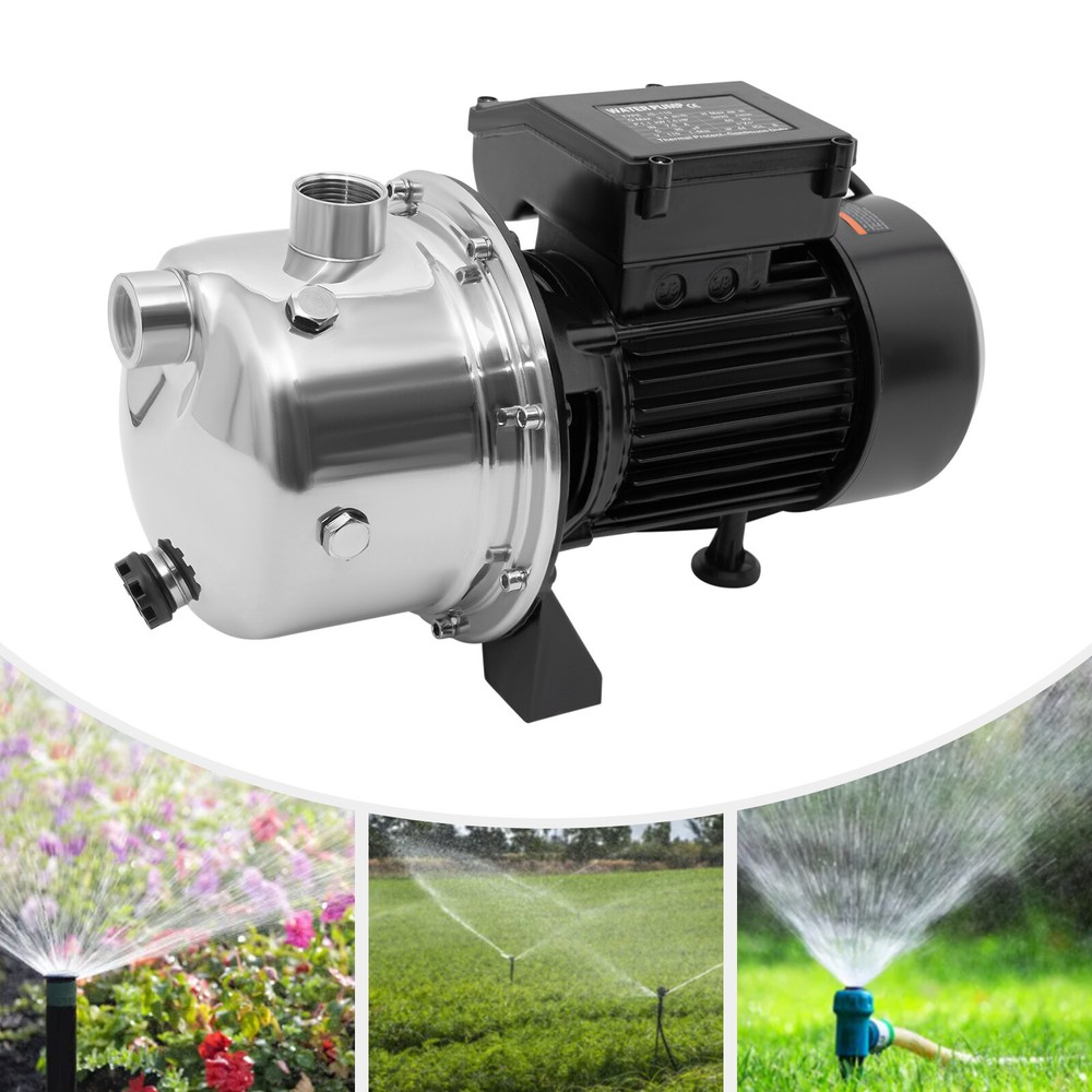 Stainless Shallow Well Pump Garden  Lawn Irrigation Water Jet Pump 1.5 HP 115V
