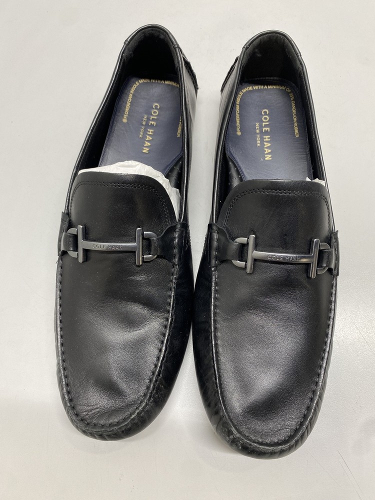 Cole Haan Mens Donohue Grand Bit Driving Leather Loafers Size 13 M Black