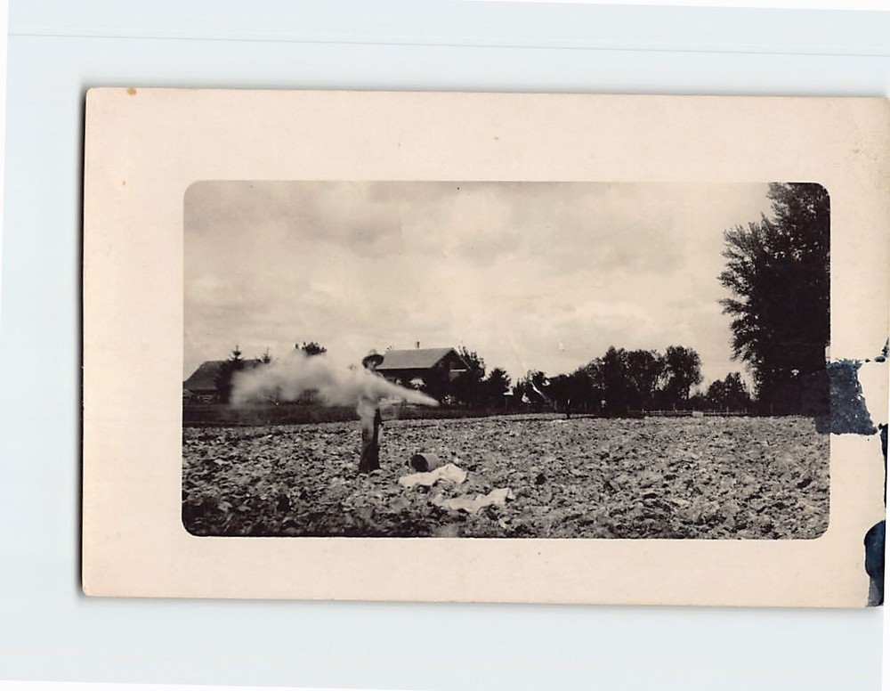 Postcard Countryside Farm Scene