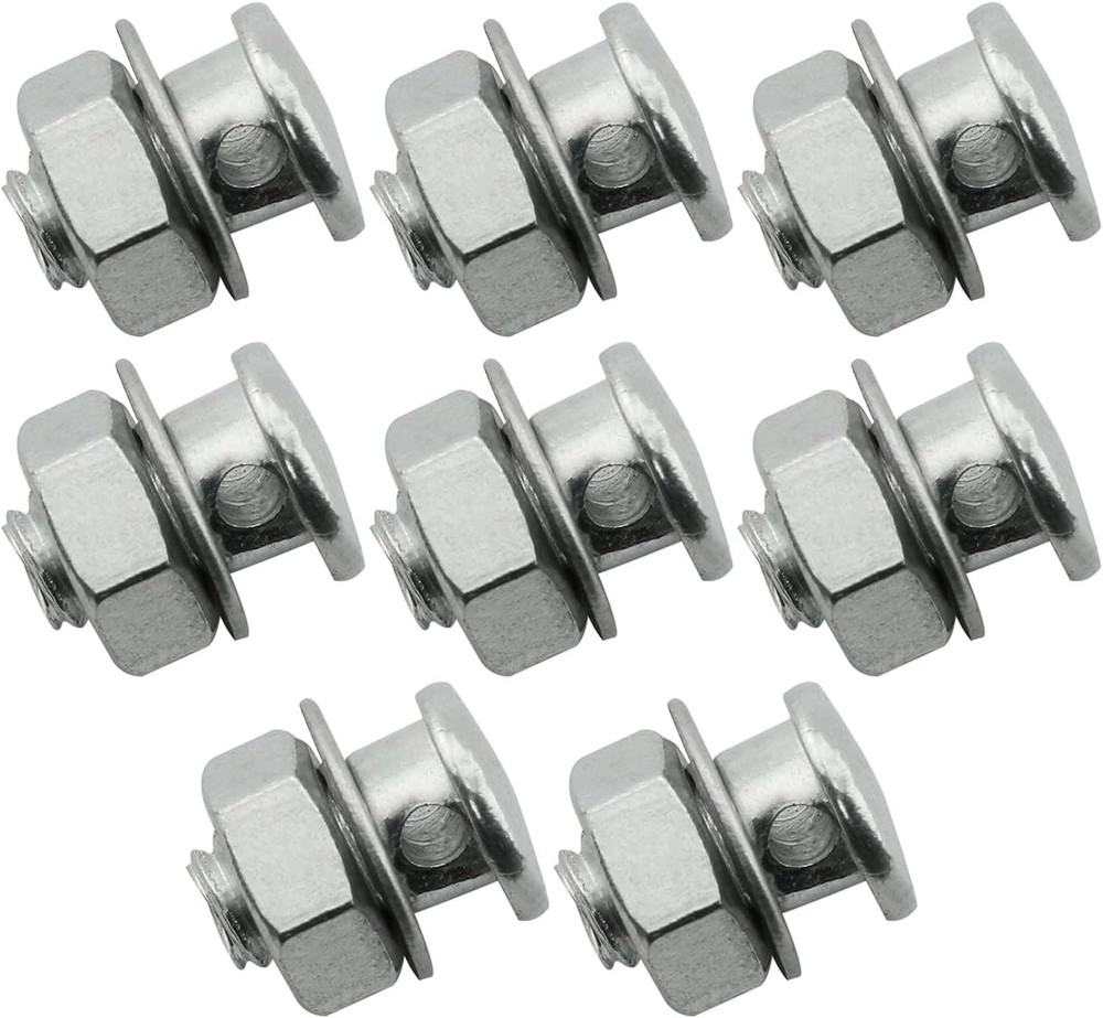 ZRM&E 8Pcs Brake Cable Regulator Clamp Lock Screw Bolt Locking Screw with Nuts a