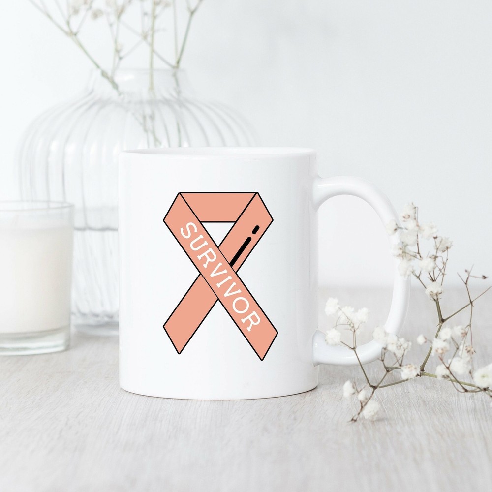 Empowering Uterine Cancer Survivor Mug - Support & Strength Gift