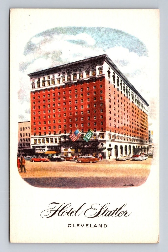 Cleveland OH-Ohio, Hotel Statler, Advertisement, Antique, Vintage Postcard