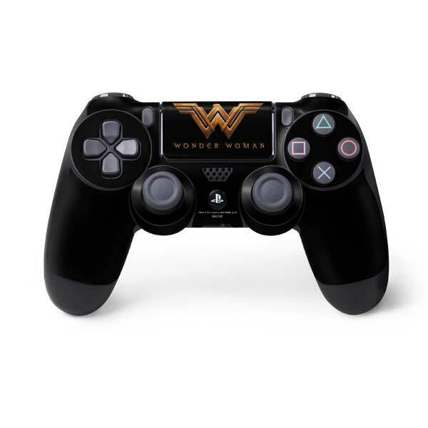 DC Comics Wonder Woman PS4 Controller Skin - Wonder Woman Gold Logo