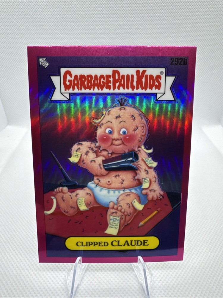 2024 Topps Garbage Pail Kids Clipped Claude Magenta Refractor #292b Series 7