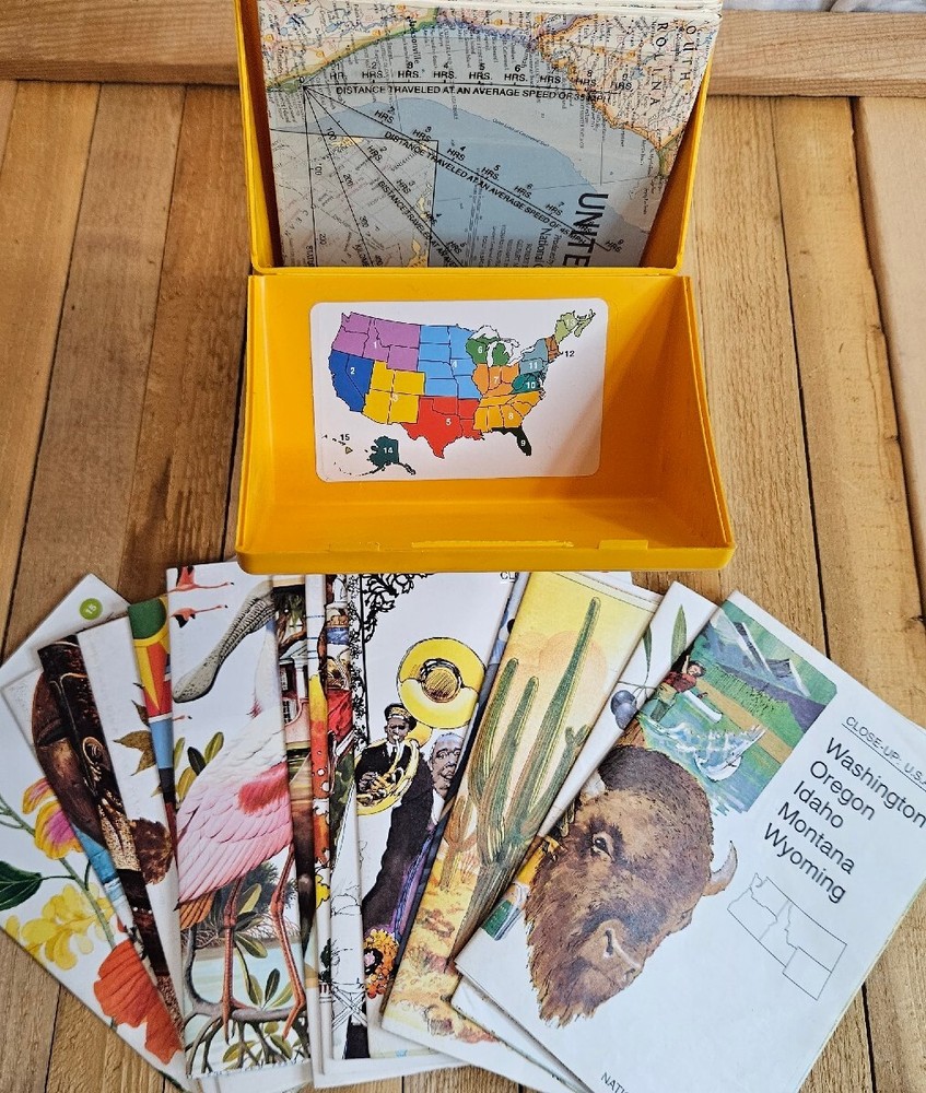 1978 VINTAGE 16 MAP SET - CLOSE-UP U.S.A. - CROSS COUNTRY TRAVEL - NEAR MINT