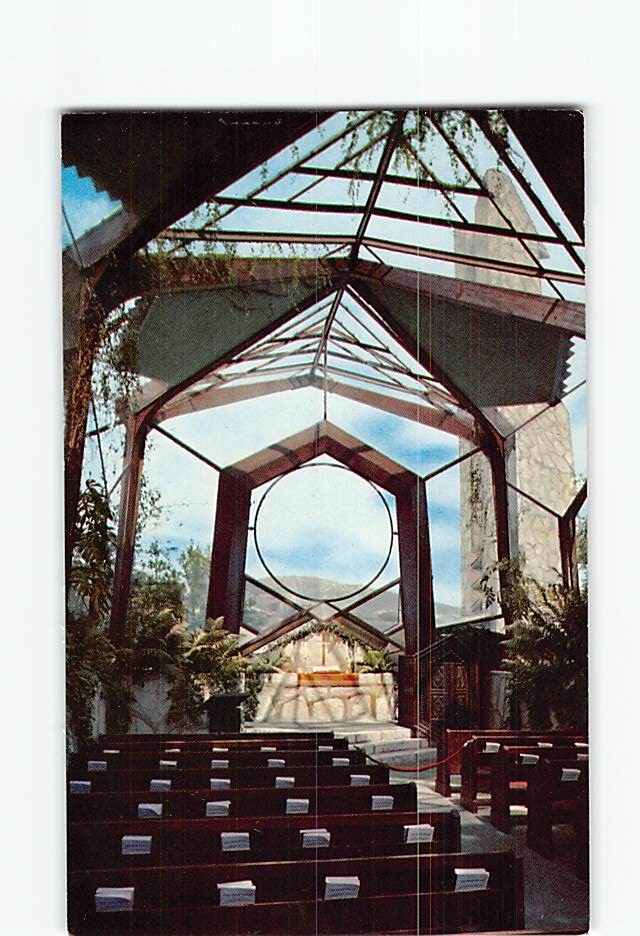 Postcard Wayfarers' Chapel Portuguese Bend California USA