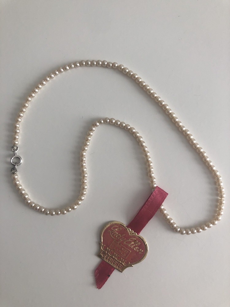 NWT Vintage 1950s Pearl Necklace Sterling Silver Clasp Tiny Pearls Lady Ellen