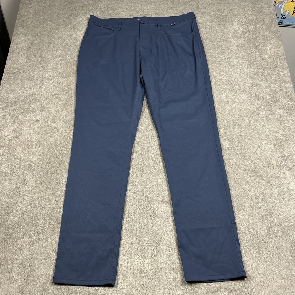 Travis Mathew Pants Mens 35x32 Navy Blue Performance Stretch Golf EXCELLENT