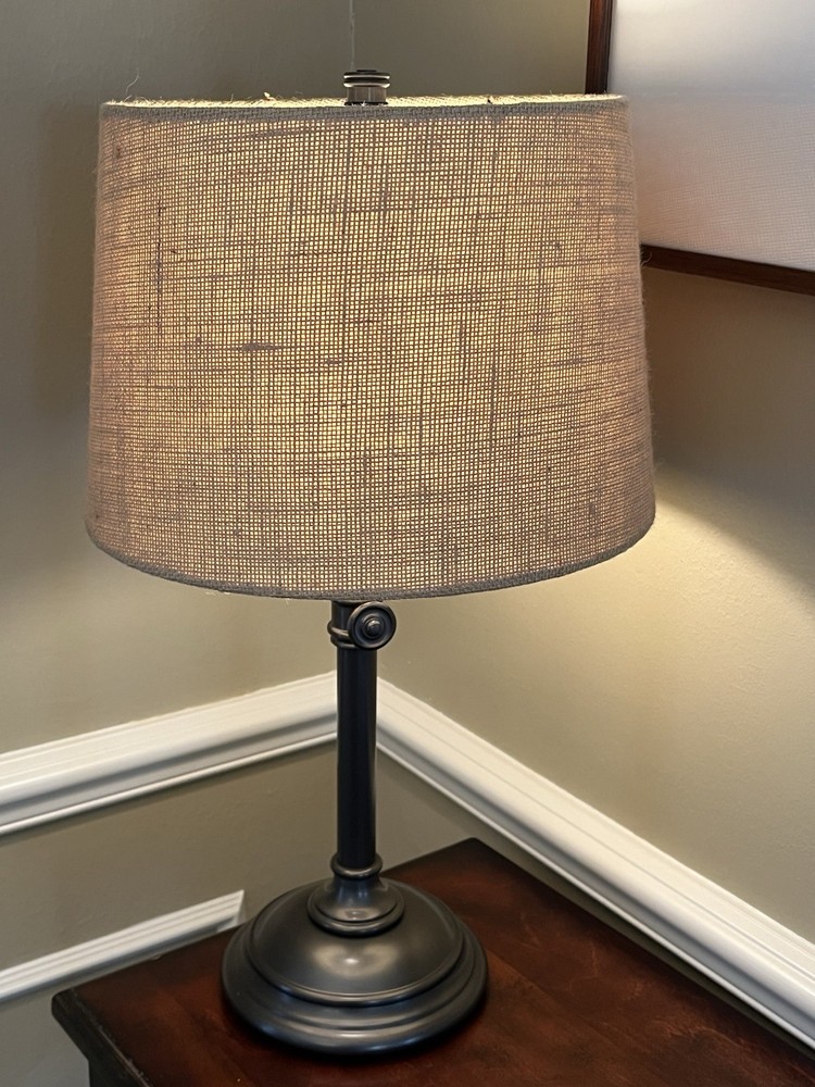 Pottery Barn Bronze Chelsea Adjustable Height Table Lamp
