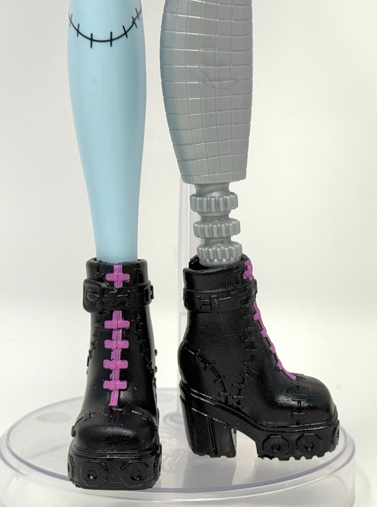 Monster High G3 Core Refresh Frankie Stein Doll Outfit Shoes Black Combat Boots