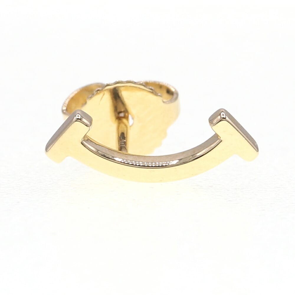 Tiffany One Ear Piercing T Smile 18K Yellow Gold Jewelry for Women