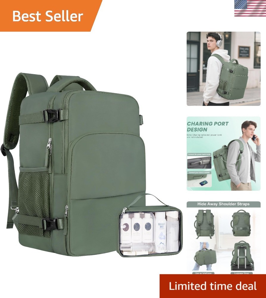 Waterproof Travel Backpack - 16 Inch Laptop Carrier with Multi-Pockets