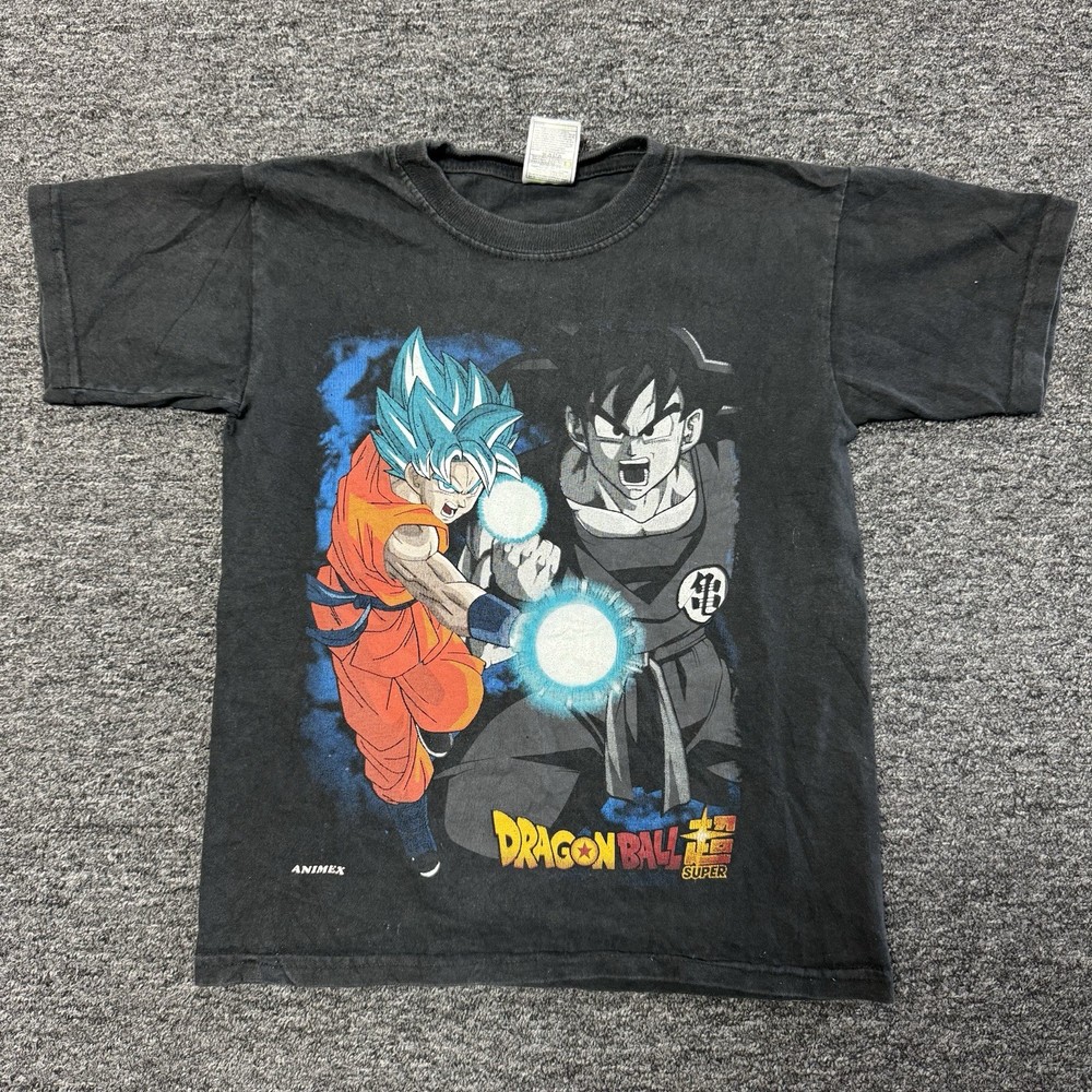 Vintage Y2K Youth Black Dragon Ball Z Mexico Sun Faded AOP - Size L (10/12)