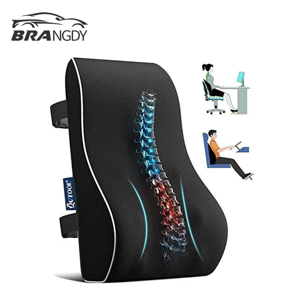 Memory Foam Lumbar Support Cushion for Home Office Car Seat Back Chair Pillow US