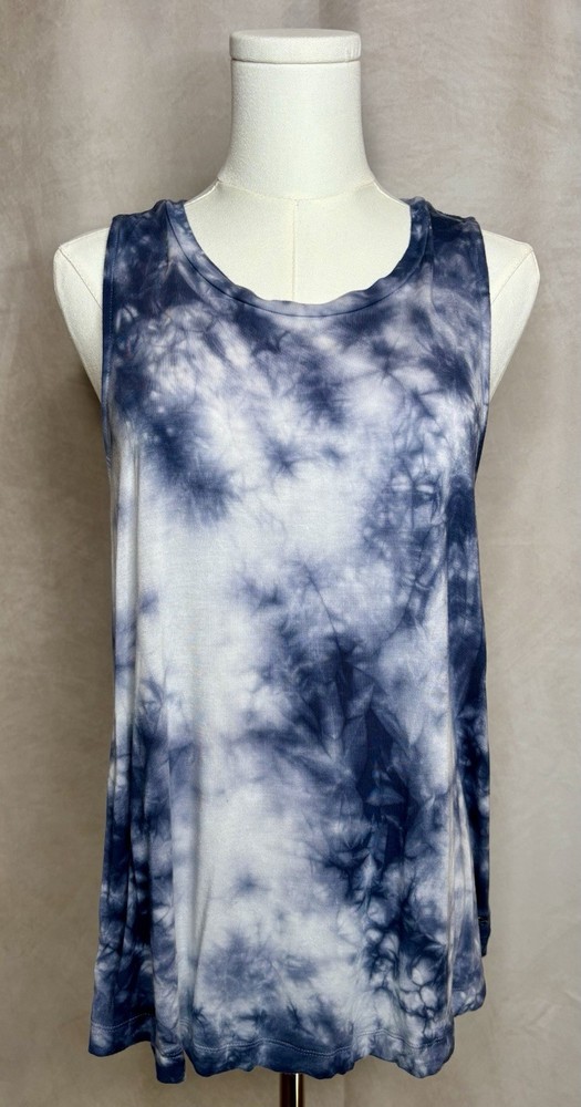 American Eagle Soft & Sexy Tie Dye Tank Top Women’s Medium Blue White