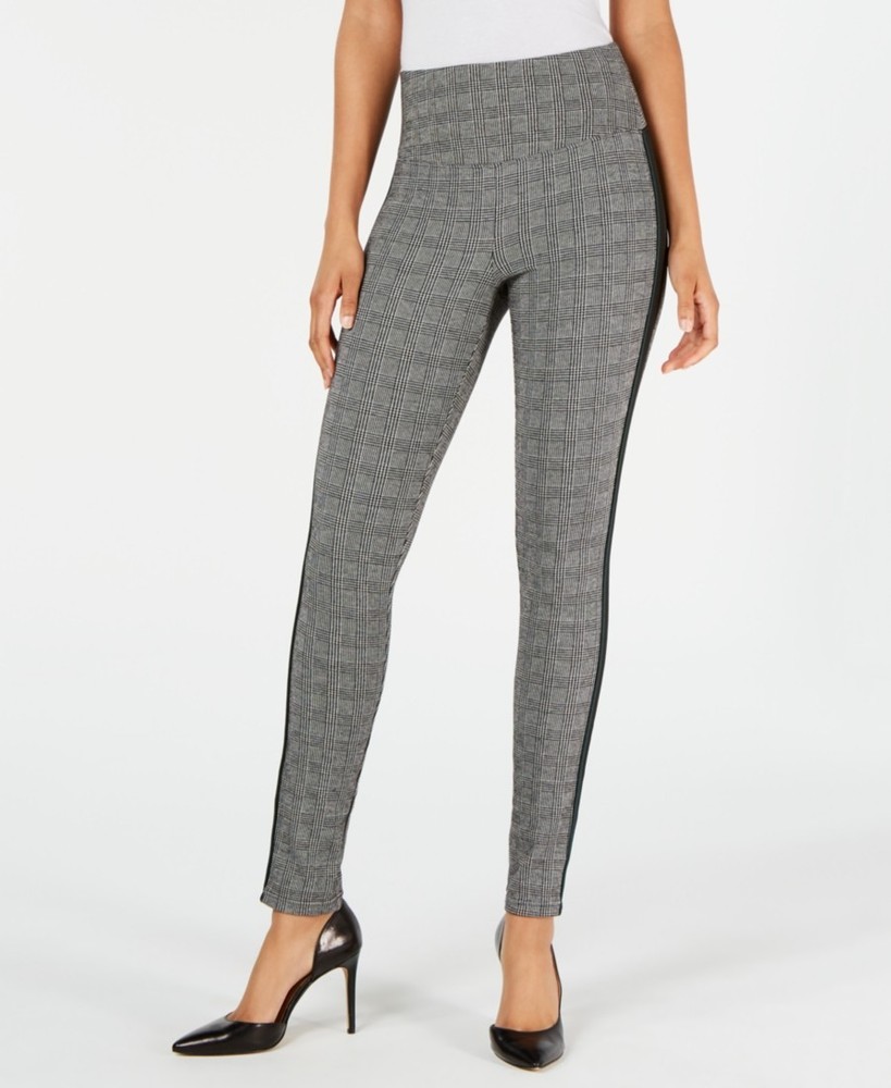 Inc Glen Plaid Shaping Leggings XL New With Tags
